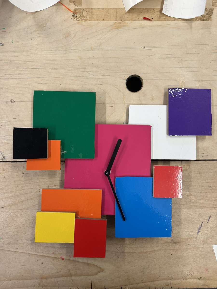 Year 9 completed their Ettore Sottsass Inspired clocks! <a href="/TheQuestAcademy/">TheQuestAcademy</a>