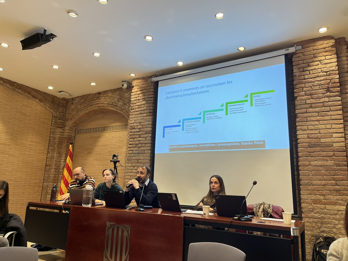 Inclusió i diversitat a les universitats catalanes. Jornada sobre el Pla, el PIDUC, a <a href="/recercauniscat/">Recerca i Universitats</a>.
Universitats, entitats i Departaments: escoltar, prioritzar, consensuar. <a href="/UdGCompromis/">UdG Compromís Social</a> <a href="/multicapacitats/">Multicapacitats</a>