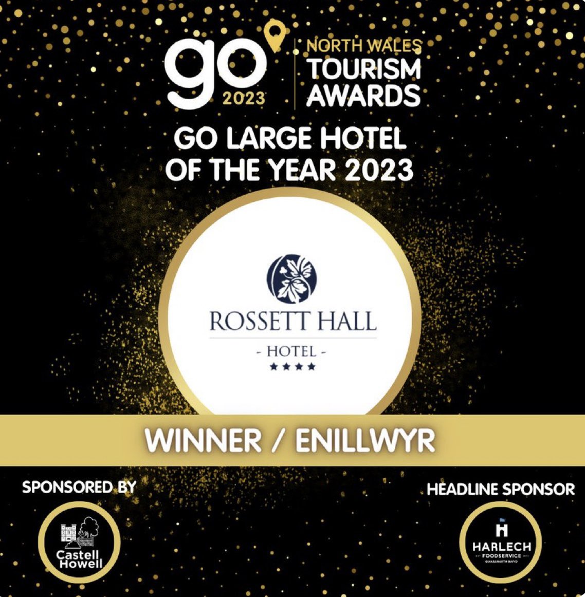 We won!!! We are the proud winners of ‘Go Large Hotel of the Year Award!’ 🥂

ever.dbm.guestline.net/availability?h…

@GoNorthWales @castellhowell @harlechfoods 

#NorthWalesTourism #NWTAwards #TourismAwards #Winners #GoNWTAwards