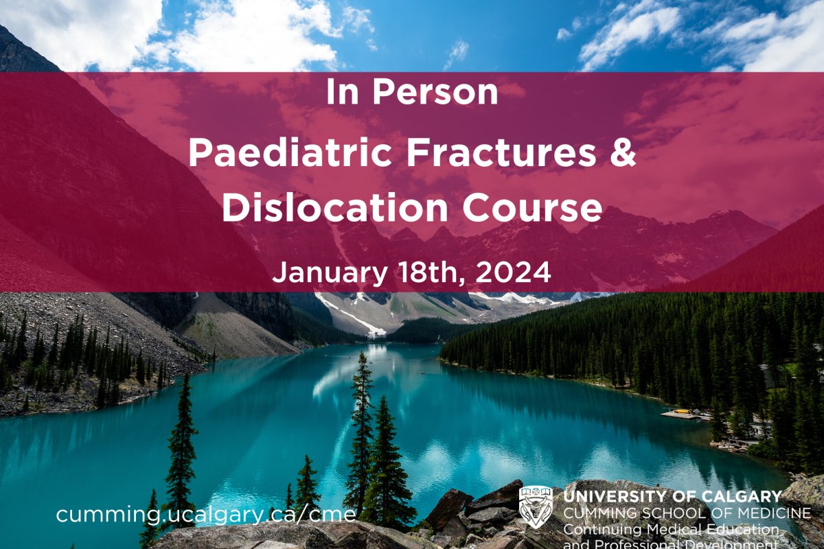 Don't miss out on our Paediatric Fractures &amp; Dislocation Course. Only 4 spots remaining. More information: events.ucalgary.ca/cumming/cme-pd…