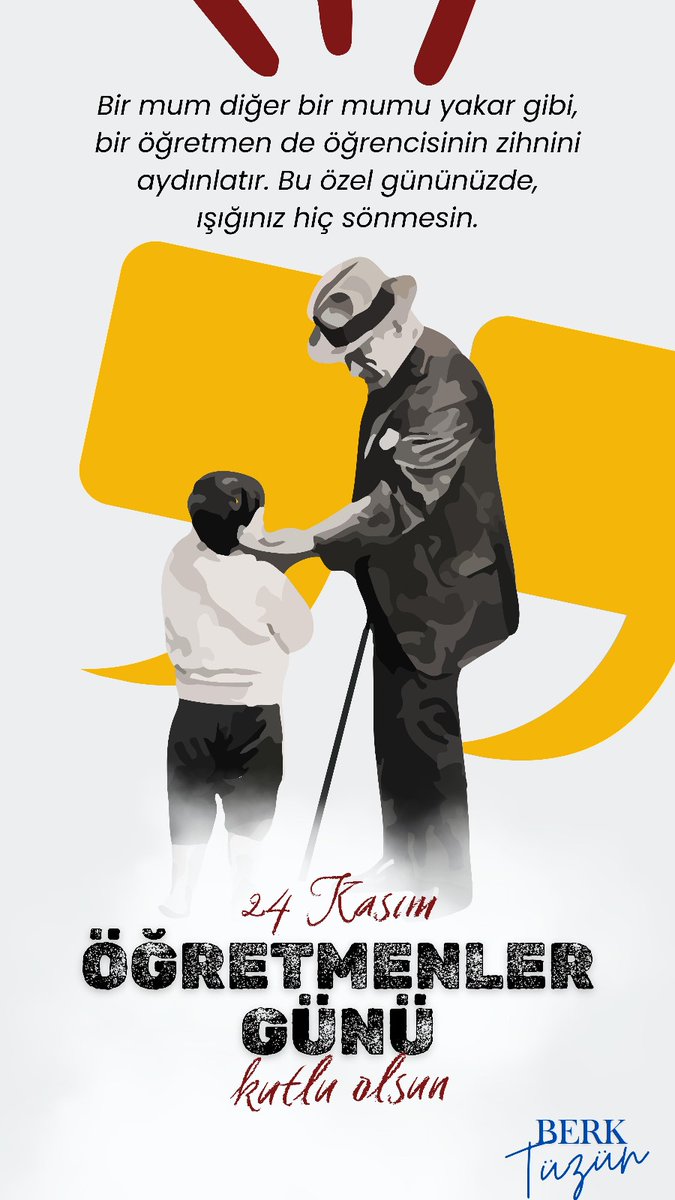 Bir mum diğer bir mumu yakar gibi, bir öğretmen de öğrencisinin zihnini aydınlatır. Bu özel gününüzde, ışığınız hiç sönmesin. 
#öğretmenlergünü kutlu olsun!