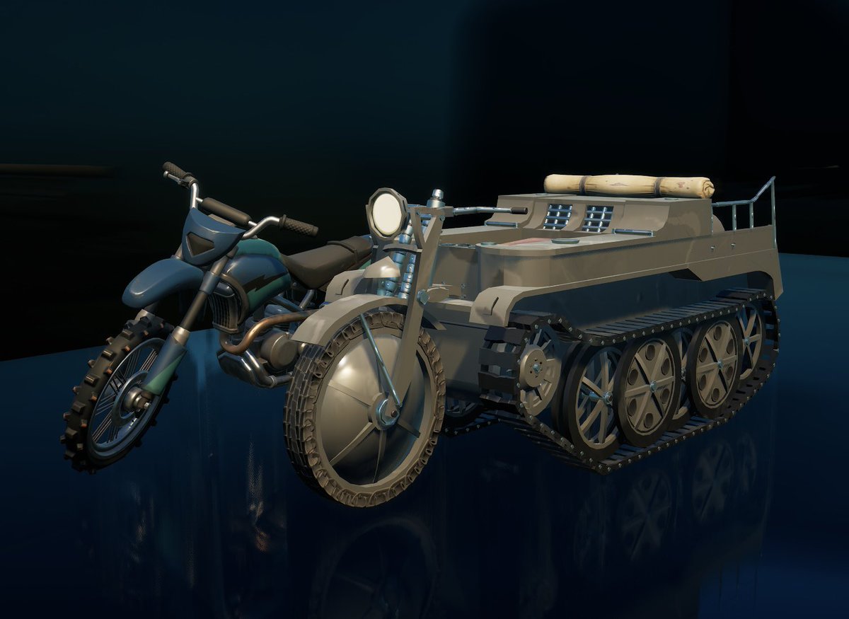 Adeptuzz's tweet photo. Sd.Kfz.2 “Kettenkrad” 
#WW2 #Fortnitecreative #Fortnite
#フォートナイトクリエイティブ https://t.co/ZHkrLhjl4f