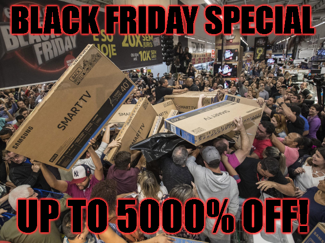 🚨 BLACK FRIDAY SPECIAL 🚨

Shop explorer.gitcoin.co through the 29th and save up to 5000% on funding our future!*

🤏 🖤 👉 bit.ly/GG19EGC

#FundWhatMatters #GG19 #BlackFriday

* Terms and conditions apply. >= $1 donation, >= 25 Passport score for the most matching.