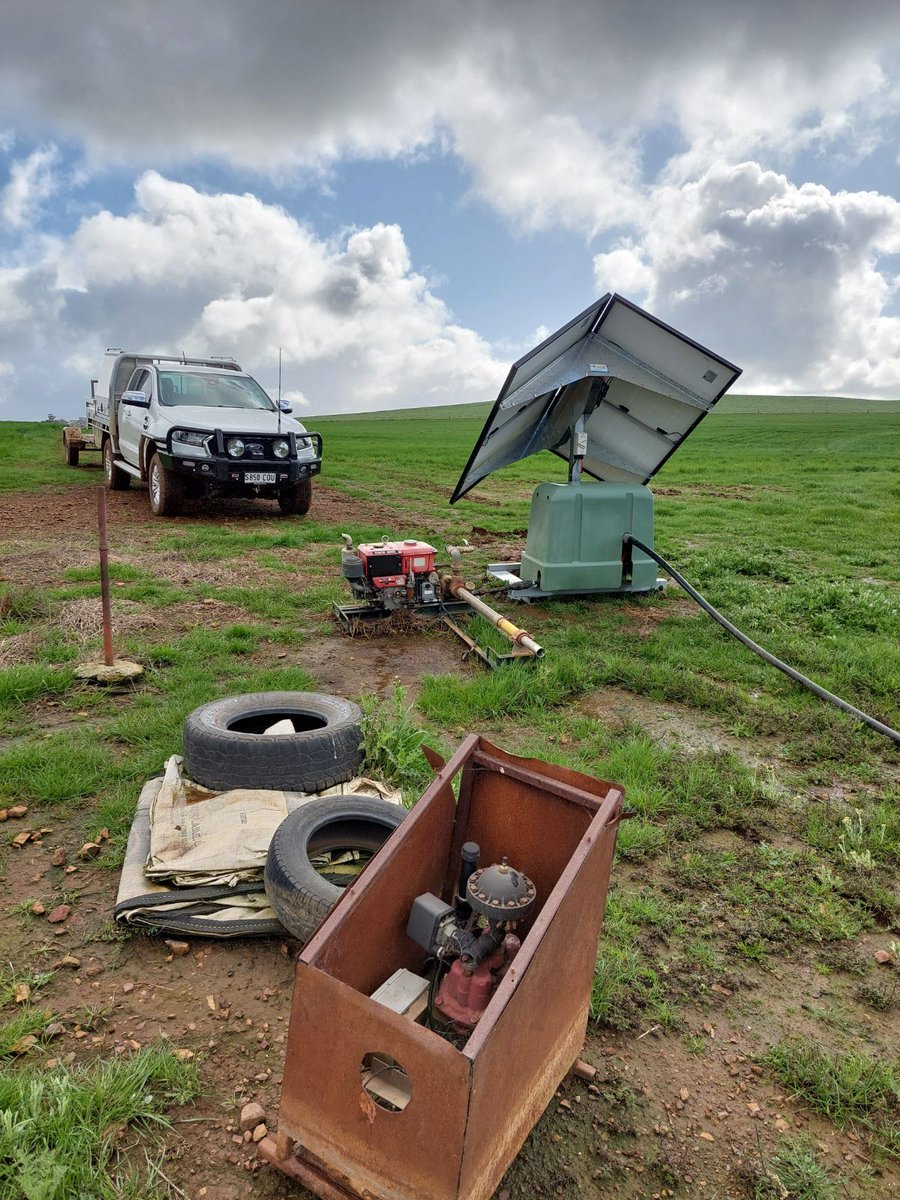 SWPA2023's tweet photo. It feels like family when you replace a pump from your very own company that's completed the hard yards over many years. Time for an upgrade! #solarwaterpumps #hardi https://t.co/L7eARjBJkR