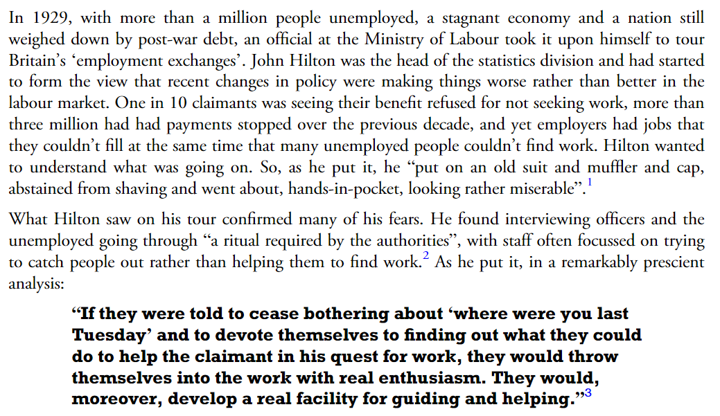 Lots of talk this week about problems with employment support, so thought I'd share a piece I've just written for @IPPR Progressive Review on what a better system would look like: - Accessible - Empowering - Responsive - Sustainable Bit of history too! onlinelibrary.wiley.com/share/author/M…