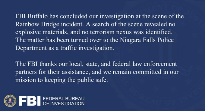 Express_101's tweet image. The FBI has wrapped up their Niagara Falls investigation and will now return to spying on Trump and hunting down people who peacefully protest rigged elections
