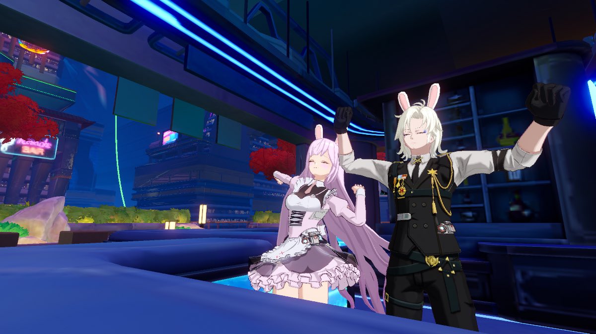 snowmilch's tweet image. すいすの1周年記念第2弾！
出会った頃と同じシュチュで撮ってみました
エモも増えてるし、ちょっとは上手になったかな( ˊᵕˋ； )
イラストはまうちゃん(@Infinity__Berry)からの提供です🍸
suyくんこれからもよろしくね(´˘`＊)
#幻塔 #幻塔SS #SweetSnow