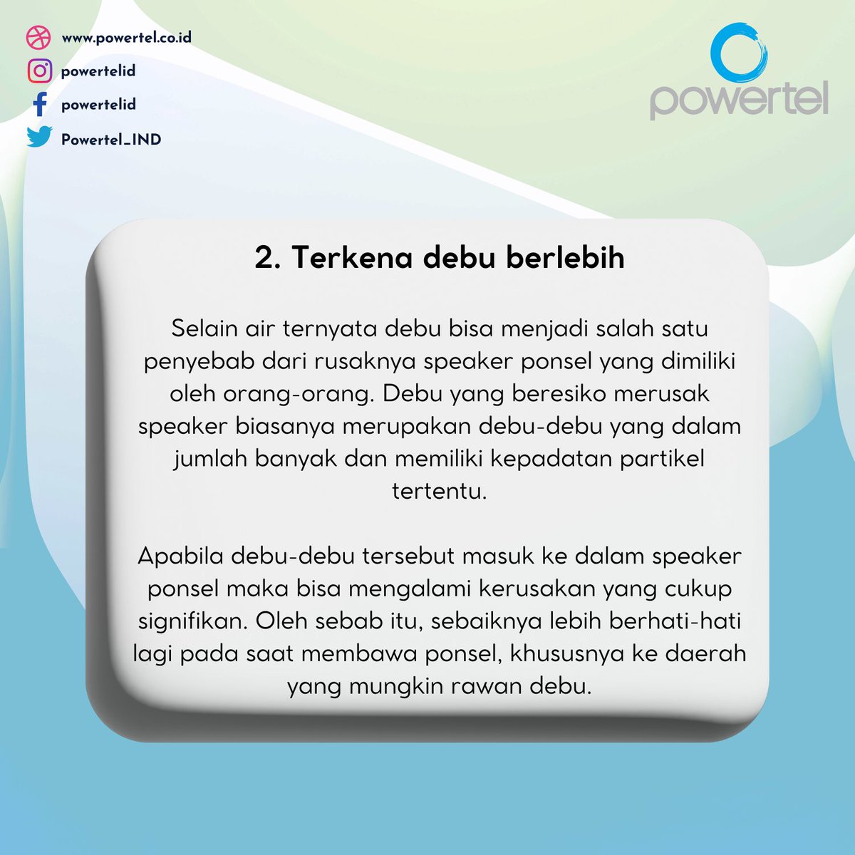 Powertel_IND's tweet image. 5 Penyebab Speaker Ponsel Rusak, Jadi Sember!
#infoandroid #infosmartphone #speakerponsel #speakererror #infoponsel #android #smartphone #smartphoneandroid #tipsandroid #tipssmartphone #powertelid