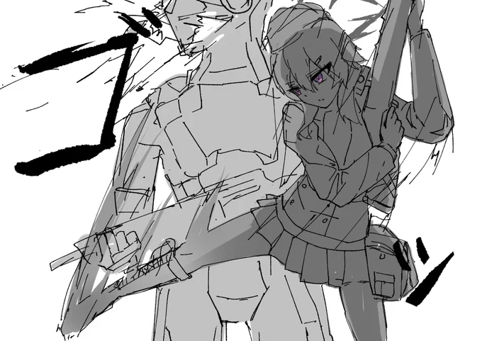 便利屋日誌の方のハルカが脚技強いの好きって絵