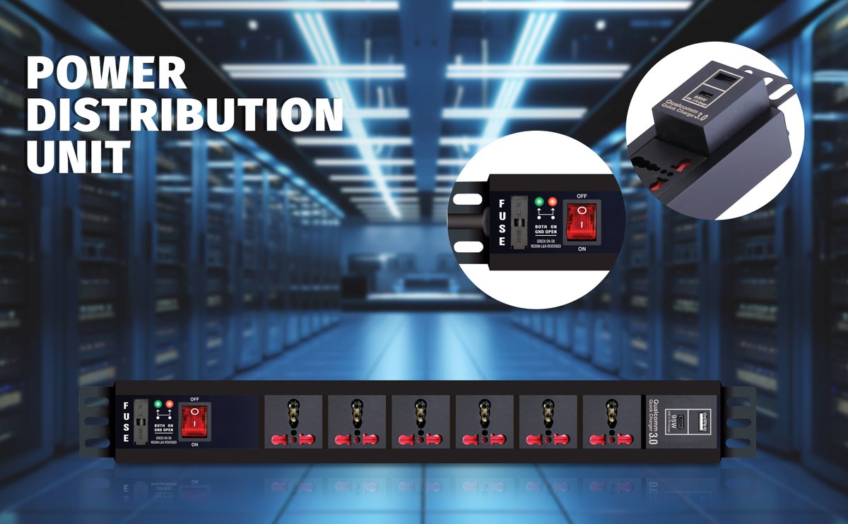 mx_electronics's tweet image. Elevate your setup with the MX Power Distribution Unit, where safety meets control. Experience the convenience of a high-speed USB-C PD 95W port and versatile 6/15 AMP operation. 
To Know More Visit: rb.gy/me6bkx

#Powerdistributionunit #Surgeprotector #ServerRacks