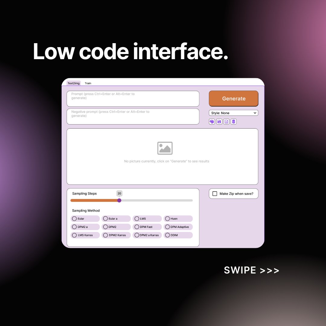 SmartAI_Tech's tweet image. What makes our product beneficial for you and your company?
⭐ Low code interface
⭐ Text and image generation
⭐ Your personal dashboard
With these key features, we help you to bring the best of your company moving forward🤩