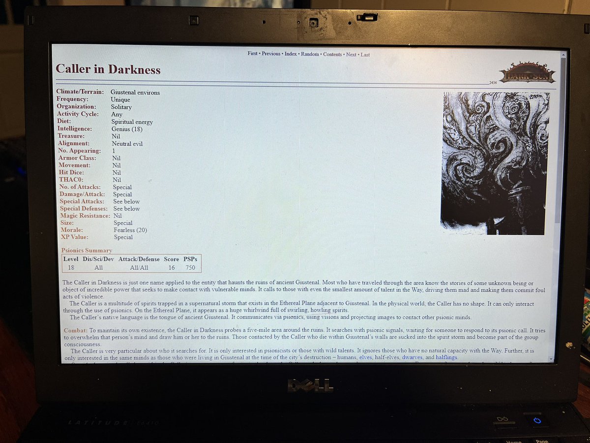 RetroGamer_Meph's tweet photo. Fired up an old Win 7 laptop that I used for my Ad&amp;d games.  Core Rules 2.0 + expansion and the Complete Monstrous Compendiums.  Everything a DM could ever want at his fingertips.  #Adnd2E #RPG #TTRPG https://t.co/8dUeEsWg6a