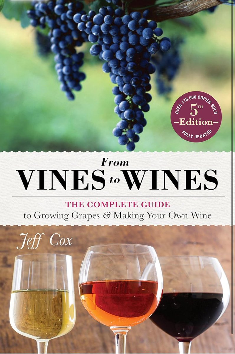 🍷📚: “From Vines to Wines” by Jeff Cox.  Living in #russianrivervalley vineyard embrace, this gem has inspired me in my early wine education to craft my own liquid ruby art.  If only I had the time, money, and cellar.  Cox’s expertise transformed my novice curiosity into a…