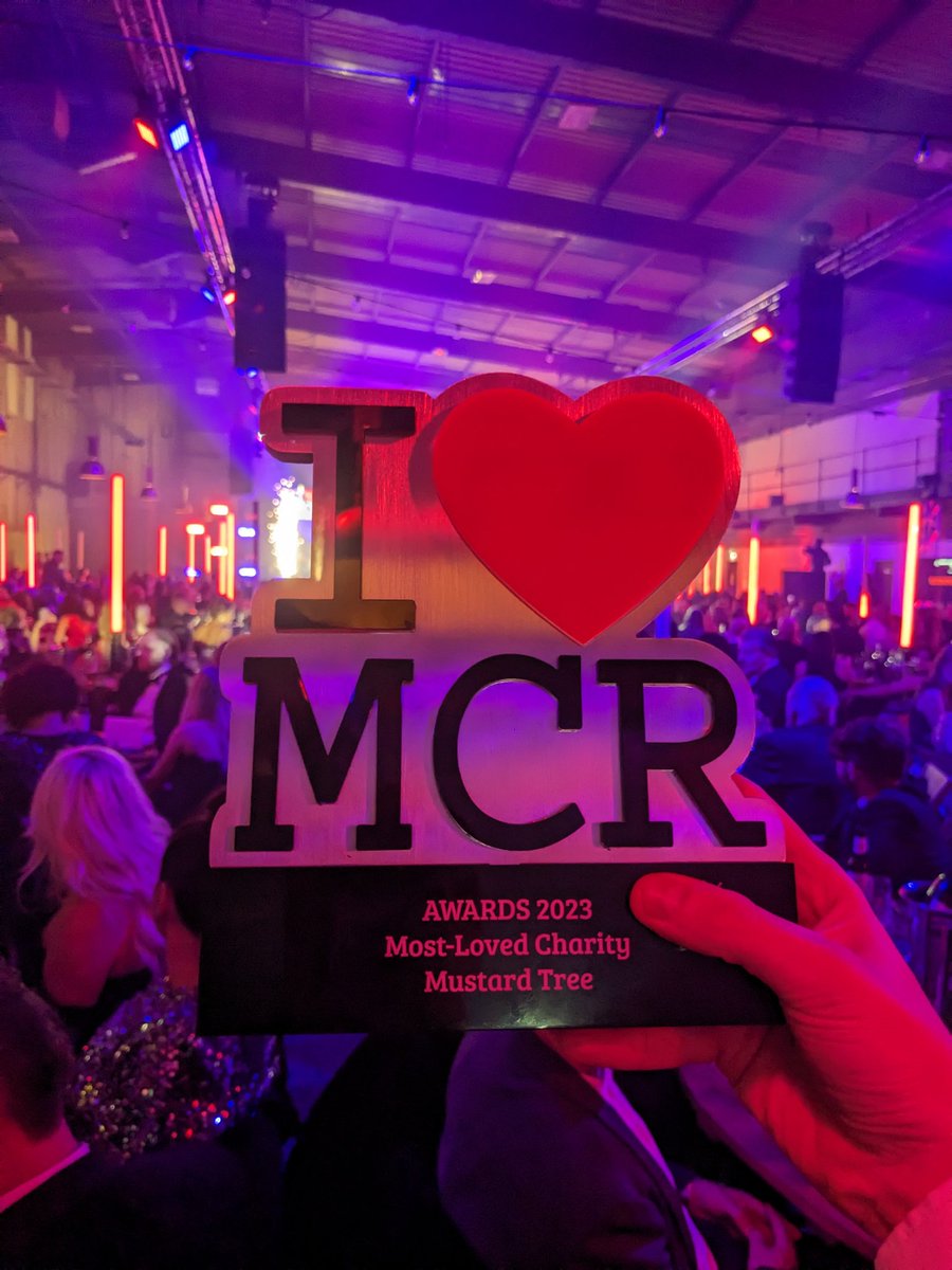 This evening we scooped 'Most Loved Charity' at the <a href="/ILoveMCR/">I Love Manchester</a>! Awards!

HUGE thank you to all our supporters who voted to help get us in the room tonight - we're constantly blown away by how many of you back us, and are so grateful to you all ❤️ 

#ILoveMCRAwards