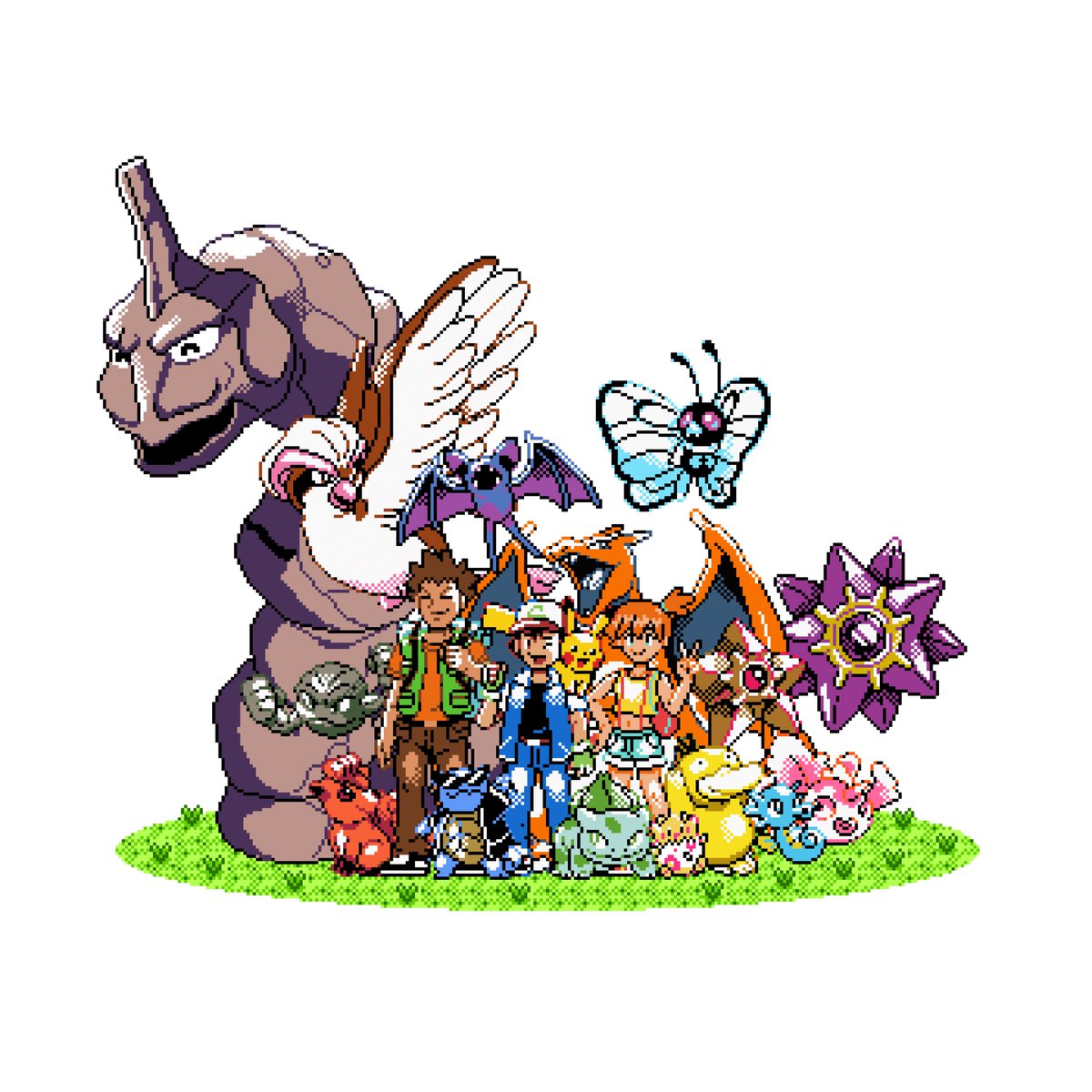 The indigo league trio my beloveds 🥹🥰