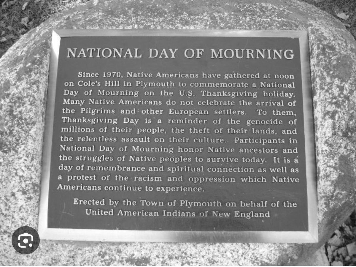 cclareMDMPH's tweet photo. Today is not truly Thanksgiving but the National Day of Mourning #Nativeally https://t.co/XafUQyfXLI