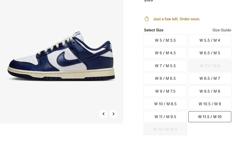 Ad: Couple Big Sizes Added via Nike 
Women's Nike Dunk Low PRM 'Vintage Navy'  

Shop: howl.me/ck38ziLB7X5
