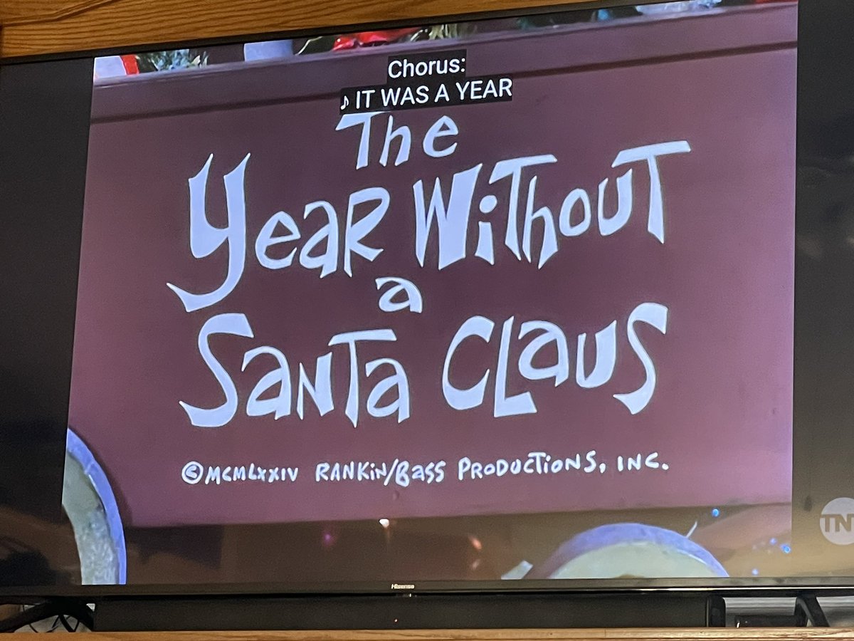 And so it begins. #theyearwithoutasantaclaus