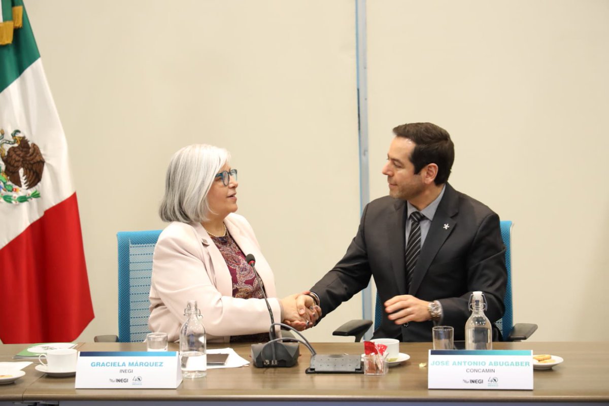 CONCAMIN's tweet image. Agradecemos a la presidenta del @INEGI_INFORMA, Graciela Márquez, @GMarquezColin, su invitación a la reunión del Consejo Consultivo de Usuarios del #INEGI, para explicar a detalle los productos de información y cómo funcionan nuestro Centro de Inteligencia Concamin @CIC_CONCAMIN.