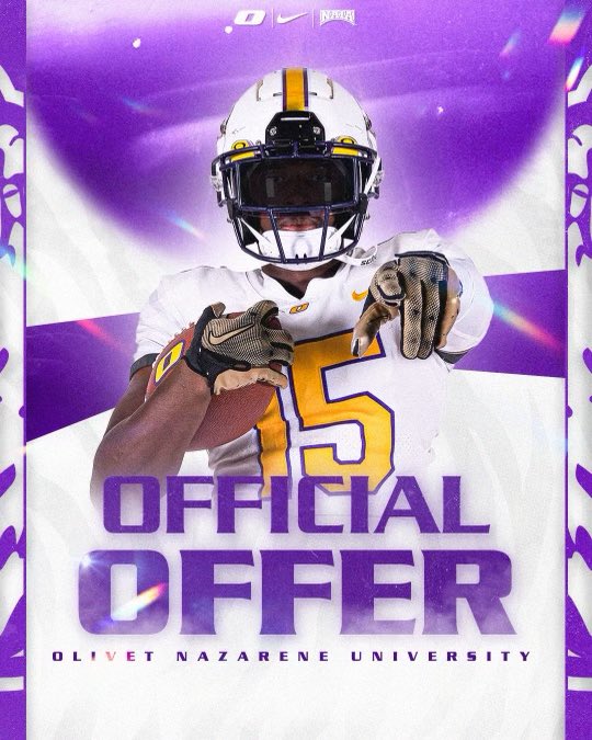 After an amazing call with <a href="/_jordanwesley/">coach strong</a>, I’m excited to announce I’ve received my third offer from ONU! <a href="/pv_recruiting/">Pv Elite Recruiting</a> <a href="/ONAZFootball/">ONU FOOTBALL</a>