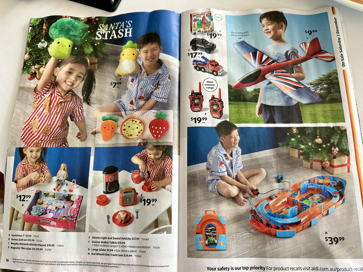 Aldi’s latest catalogue- the girl gets to make the tea, the boy gets to fly the plane and race the car. Really <a href="/ALDIAustralia/">ALDI Australia</a> ?