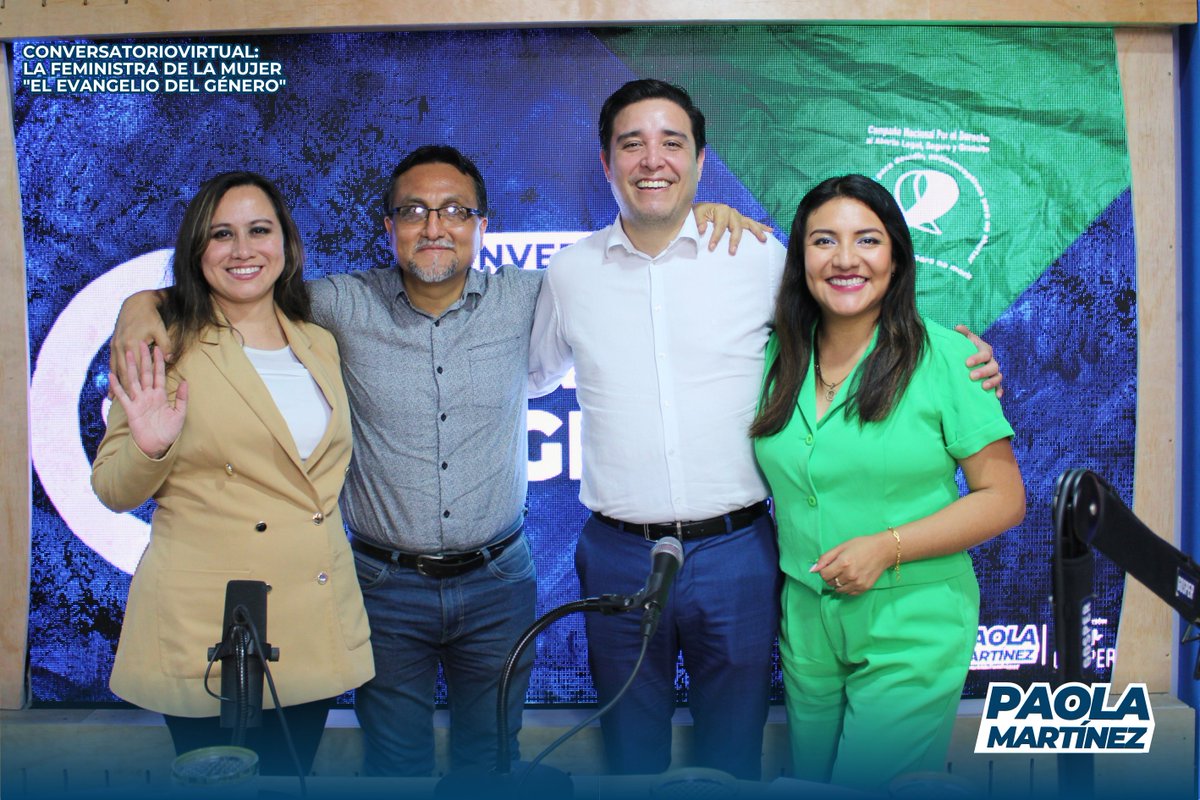 #llConversatorio | La feministra de la Mujer "El evangelio del género"

Panelistas:
📌 @Jorgedelama  analista político
📌 <a href="/pp3107/">Pepe Farfán 🇵🇪 🌎</a>  Comunicador y Conferecista
📌 #IsabelSoto , Abogada(RENAFAM)
📌 #PaolaMartinez , Abogada y Analista Política

📣 Seguiremos alzando la voz