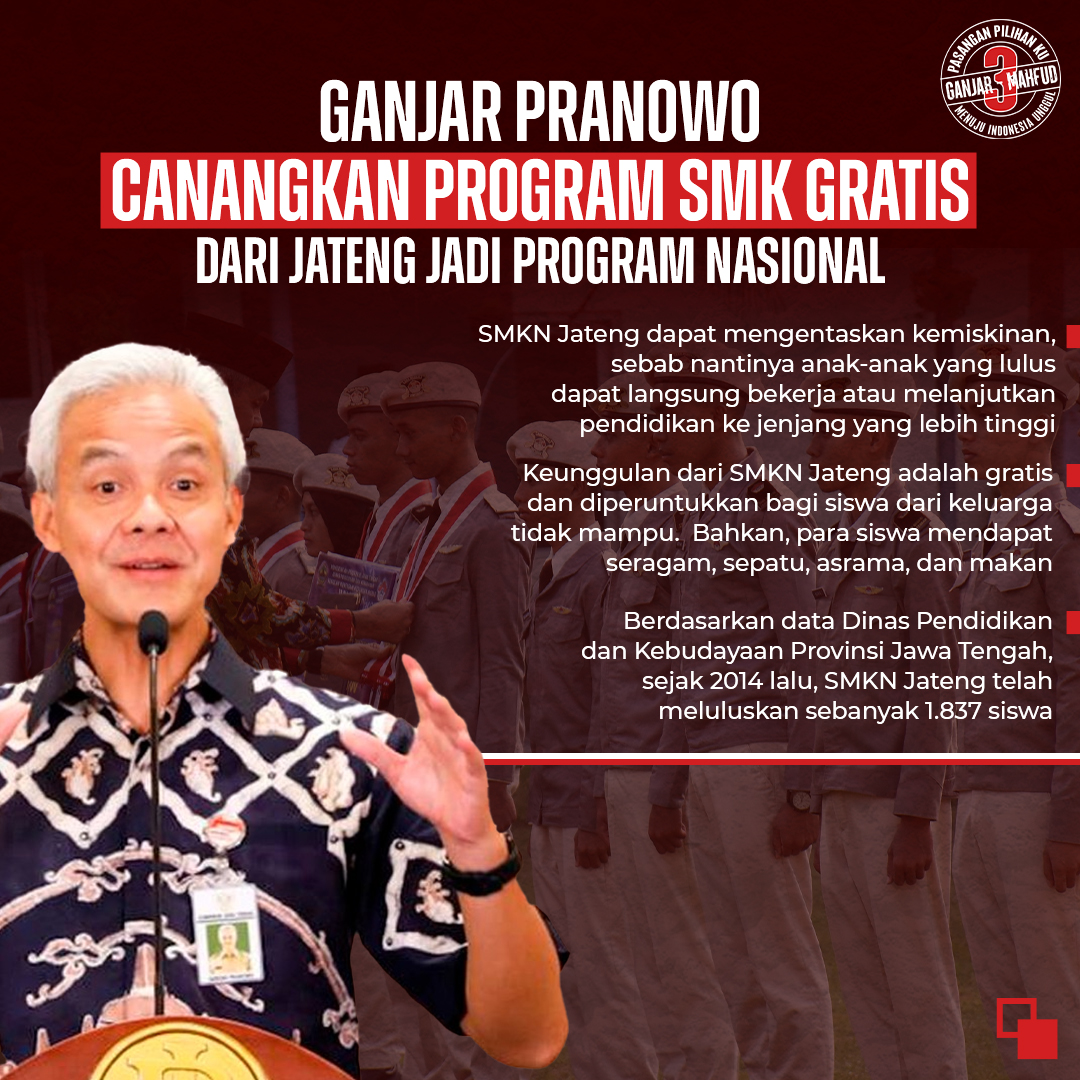 Alsharaizzah's tweet photo. Ganjar Pranowo Berkomitmen Programkan SMK Gratis di Jateng jadi Program Nasional.

Gemoy WA Aja Muhammadiyah Papua Bahlil Pagiii Ketua KPK Subuh Tukangnya https://t.co/wNHYKIzeZj
