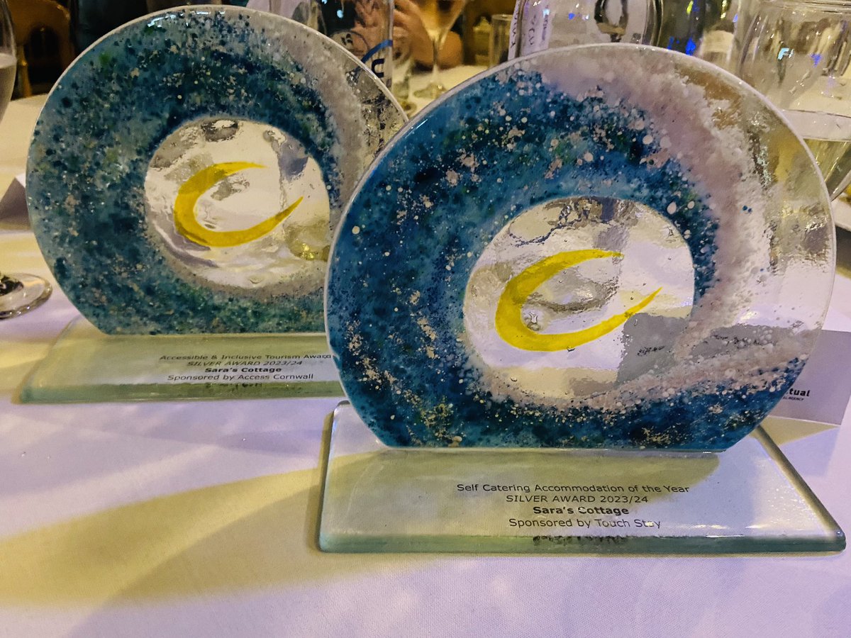 Amazing evening @swtourismawards #CornwallTA @TruroCathedral we won two Silver awards in Self Catering Accommodation of the Year and Accessible & Inclusive Tourism. Absolutely thrilled. @premiercottages @AccessibleHols1