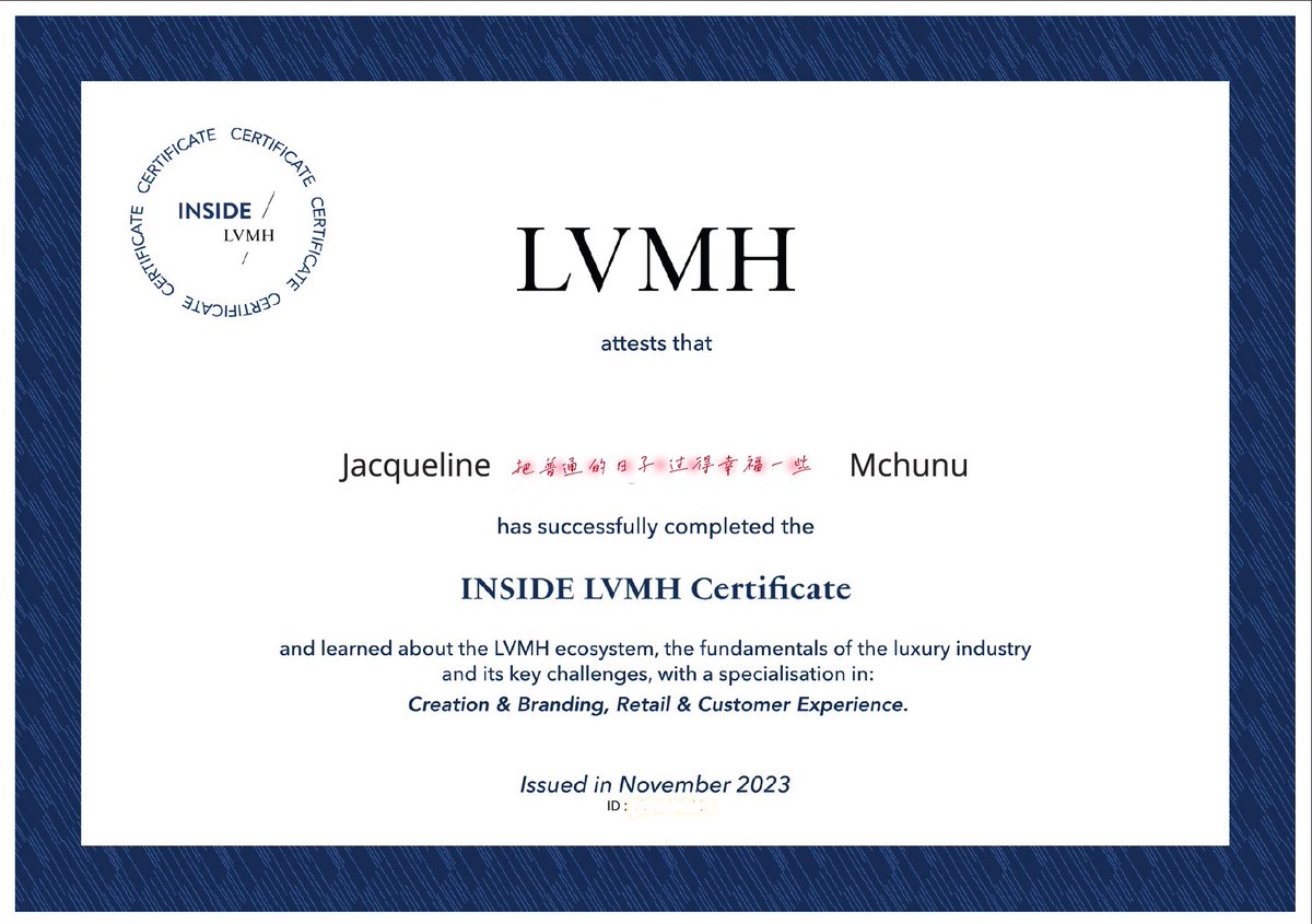 JaxMchunu's tweet photo. Grateful to have learned so much from a leading global luxury group whose values mirror my own.. 🙏❤️✨
#lvmh #insidelvmh https://t.co/FgkUvAtaPr