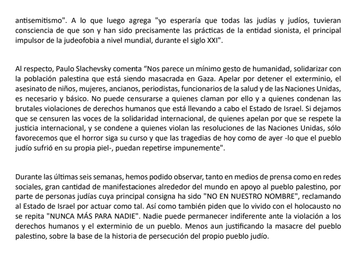 Chilenas y chilenos de origen judío, solicitan a la Corte de Apelaciones de Santiago rechazar el recurso interpuesto por la "Comunidad Judía de Chile" que pretende censurar al cantante Roger Waters en sus presentaciones en Chile.

#NoALaCensuraSionista
#NoEnNuestroNombre