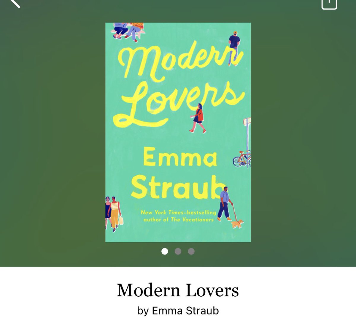 Modern Lovers by Emma Staub 

#ModernLovers by #EmmaStaub #5404 #71chapters #353pages #september2023 #947of400 #9houraudiobook #audiobook #42for11 #clearingoffreadingshelves #whatsnext #readitquick