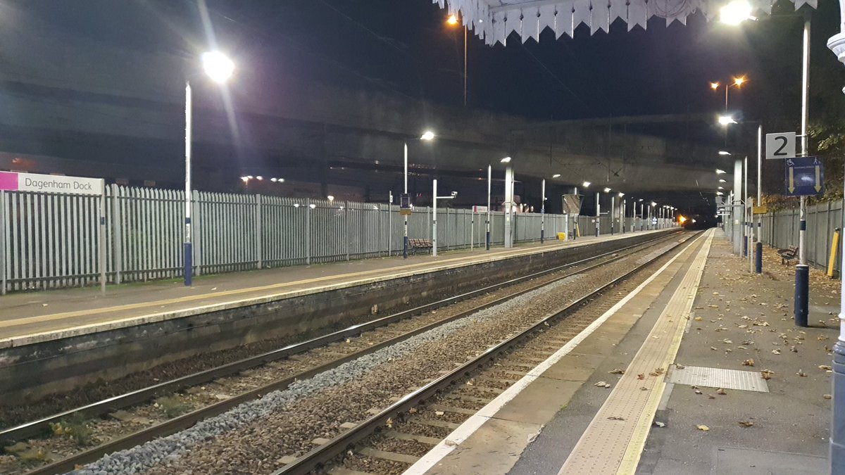 Stuck at a deserted Dagenham Dock.

No trains, no staff, no announcements.

Delayed train disappeared off the board.

<a href="/c2c_Rail/">c2c Rail</a> never lear that communication matters.