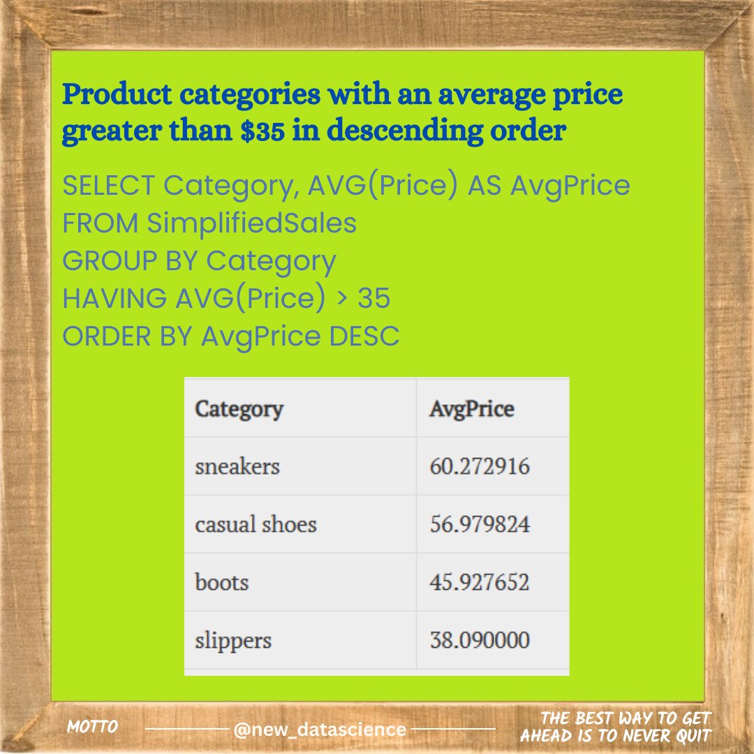 newdatadiary's tweet image. Follow @new_datascience for everyday learning! #SQL #Dataanalytics #Datascience #database #python #math #machinelearning