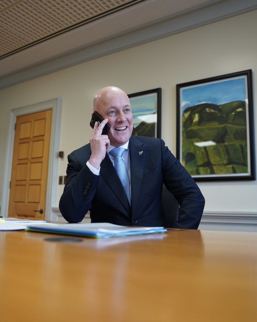 chrisluxonmp's tweet image. I’ve spoken with the Governor General to inform her that I can form a government.   

On Monday I look forward to being sworn in as New Zealand’s 42nd Prime Minister alongside ministers from National, ACT and New Zealand First who are ready to get to work to make this great…