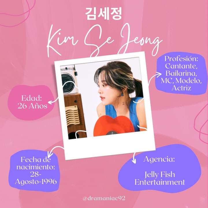 dramaniac92's tweet photo. Kim Se Jeong es una cantante, bailarina, MC, modelo y actriz surcoreana. Obtuvo el segundo lugar en Produce 101.
 
@0828_kimsejeong #Korea #SouthKorea #KPop #KMusic 

Puedes escuchar su música aquí 👇 

Spotify: https://t.co/Oi4sW0nZ4U 
YouTube: https://t.co/zmeYndJZhd https://t.co/9g9XFT4Hxb