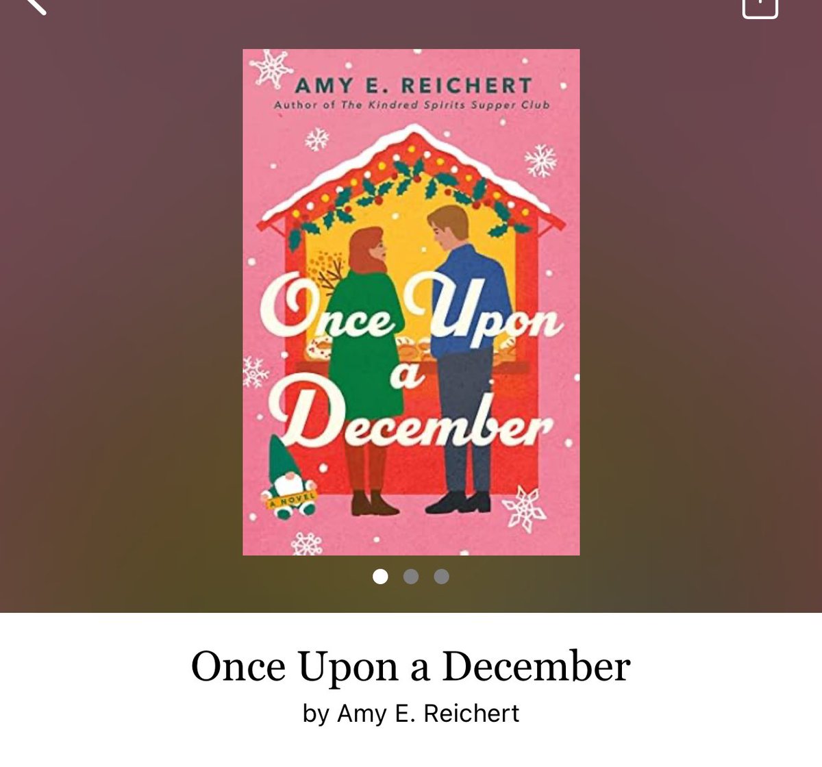 Once Upon A December by Amy E Reichert 

#OnceUponADecember  by #AmyEReichert #5650 #35chapters #335pages #1193of400 #seasonsReadings #Audiobook #47for12 #10houraudiobook #November2023 #clearingoffreadingshelves #whatsnext #readitquick