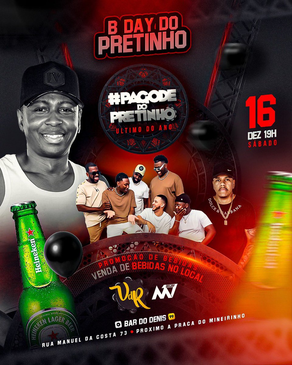 Você é o meu convidado hein ! 
Te espero dia 16 de Dezembro 🔥🔥