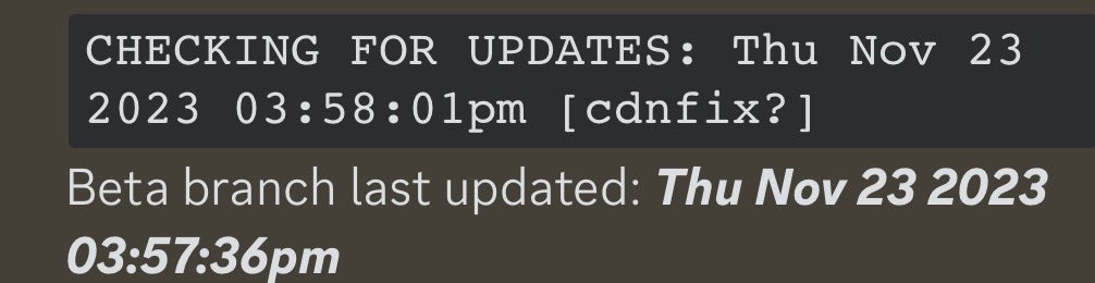 today_gd's tweet photo. 2.2 beta branch updated less than 24h since its last update. https://t.co/jtk0R6AmAJ