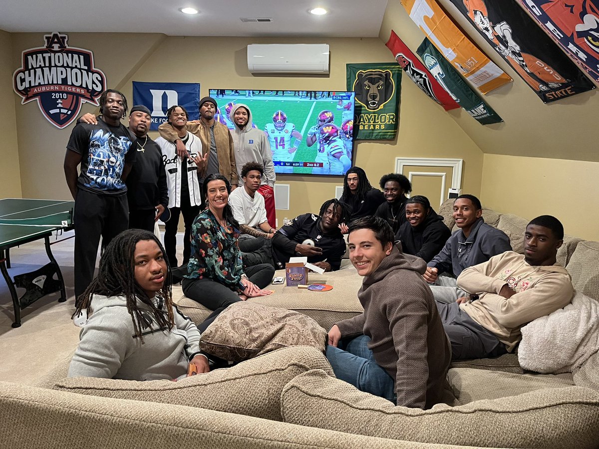 CoachTroop_'s tweet photo. Our 30+ year turkey day tradition continues🦃 Blood just makes you kin- love, trust, commitment, & Red Koolaid makes you family! Thankful for these guys & all the former players that reached out! Also thankful for this Cowboy win⭐️🔵 #dukefamily #bleedblue #REDkoolaid #GodBless https://t.co/UUl3fwmDuC