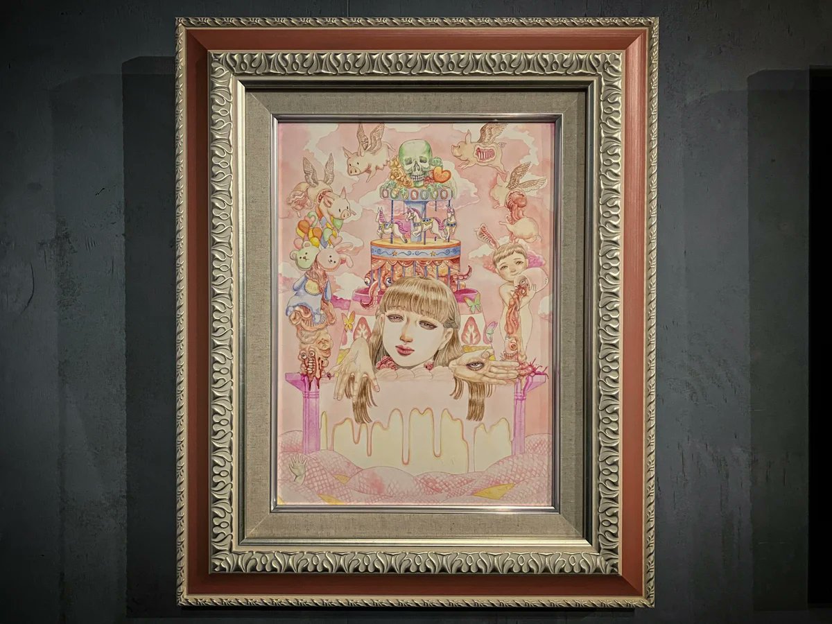 AjisaiGallery's tweet photo. 【ECサイト作品紹介】
星レン『天獄地』
¥50,000
素材:透明水彩/パネルにアルシュ紙
サイズ(mm):333×242/(額装)490×400
制作年:2023
https://t.co/osYSNWN8gX
12月末までの掲載となります。
銀行振込ご希望の場合はDM等にてお問合せ下さい。
#gallery_hydrangea_EC #FromL #星レン https://t.co/G1EAZkqRdP