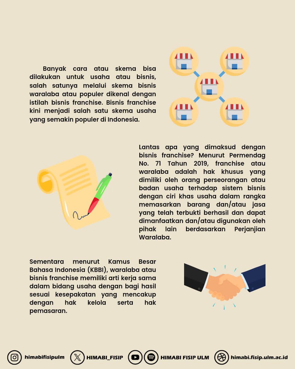 HIMABI_FISIP's tweet photo. [EDBIS]

Nah, pasti Sobat Adbis pernah dengar kan soal bisnis Franchise?

Karena pertumbuhan ekonomi yang kuat dan semakin berkembangnya pasar konsumen, bisnis franchise terus menjadi pilihan menarik bagi para pelaku usaha di Indonesia.

Yuk, simak postingan agar lebih paham! 😉 https://t.co/SIVgU2haFM