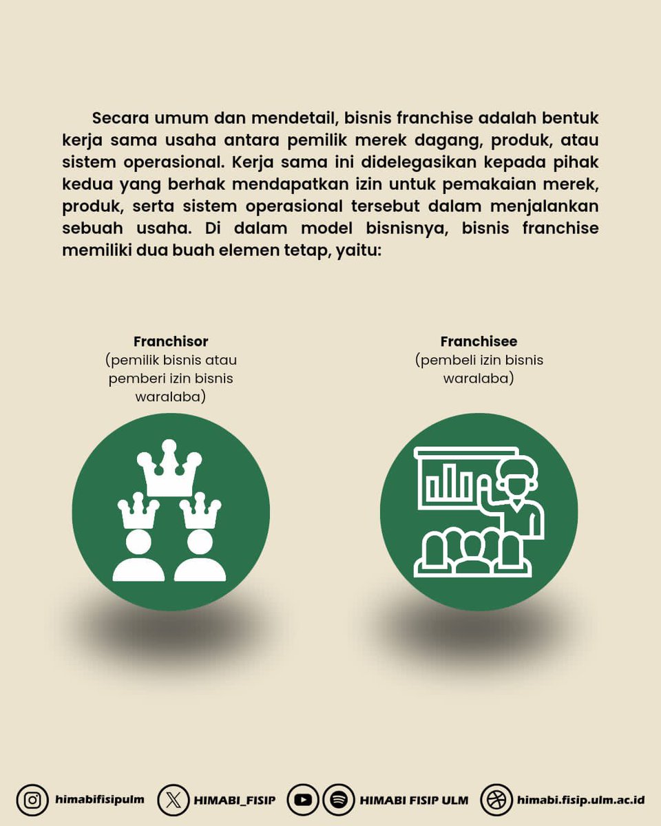 HIMABI_FISIP's tweet photo. [EDBIS]

Nah, pasti Sobat Adbis pernah dengar kan soal bisnis Franchise?

Karena pertumbuhan ekonomi yang kuat dan semakin berkembangnya pasar konsumen, bisnis franchise terus menjadi pilihan menarik bagi para pelaku usaha di Indonesia.

Yuk, simak postingan agar lebih paham! 😉 https://t.co/SIVgU2haFM