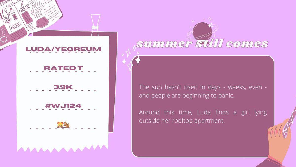 COSMOSFEST's tweet image. summer still comes
🔮 luda/yeoreum
🔮 3.9k
archiveofourown.org/collections/CO…
