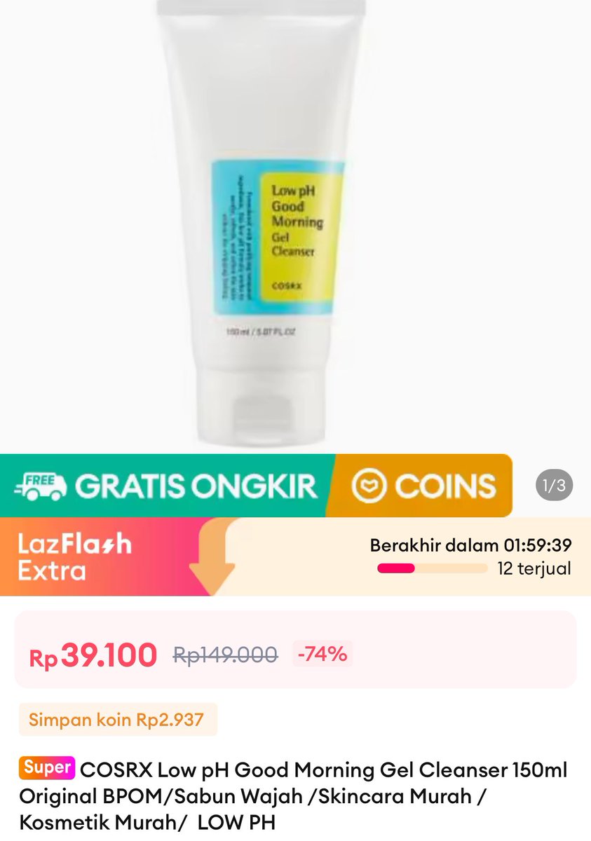berburusales's tweet photo. Gas cosrx gass
https://t.co/oB5jXyU7LC https://t.co/rQAFPB6nZu