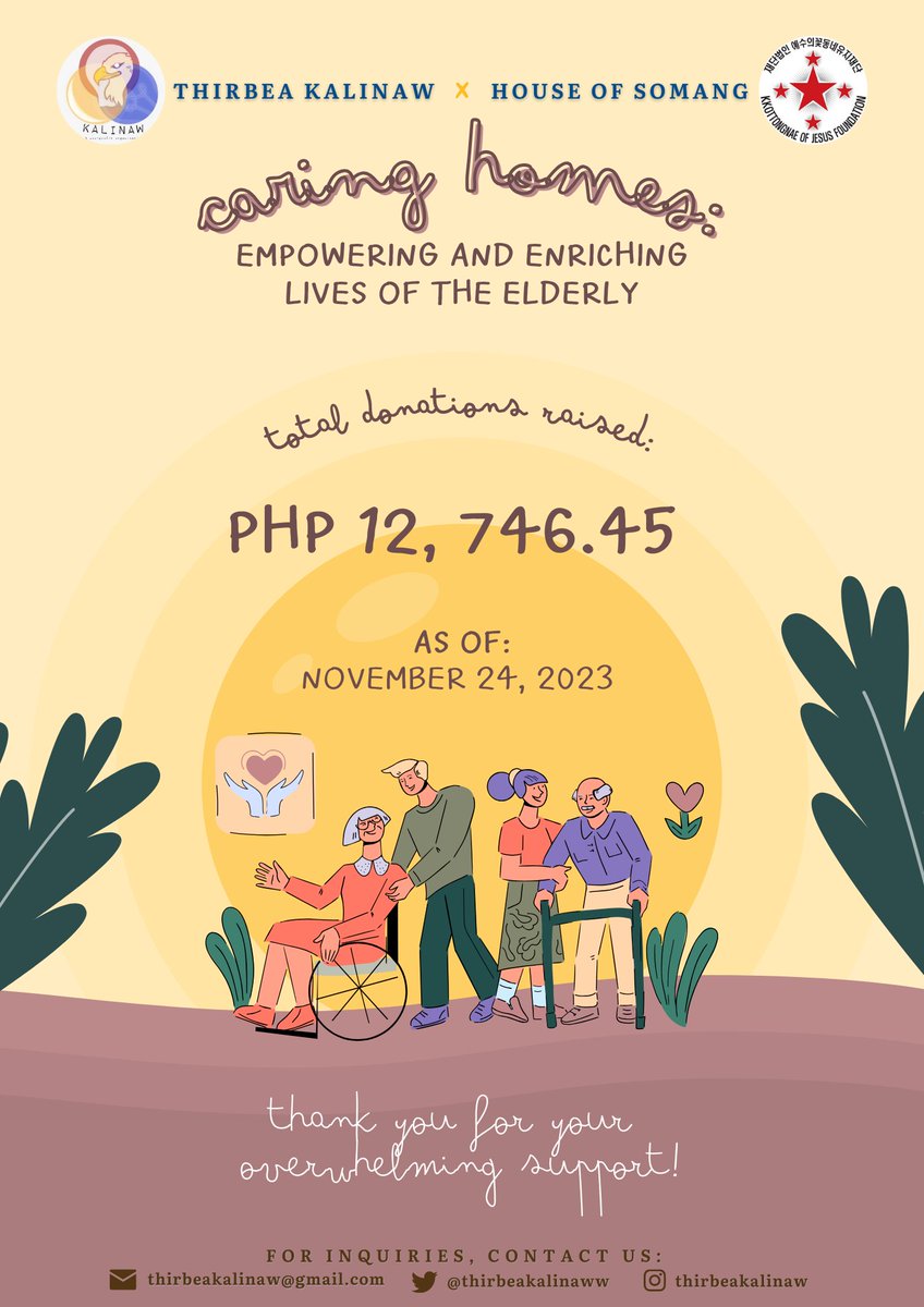 thirbeakalinaww's tweet photo. Our heartfelt gratitude goes out to all who have contributed to our outreach activity at House of Somang. As of November 24, 2023, we have raised a total of P12,746.45. Thank you for your generous support and golden hearts! π #tbkprojects #TBKProjectEELE https://t.co/WXA7mZyKMe