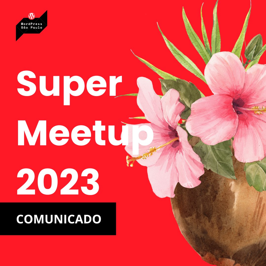 A confraternização se inicia às 17h, no Bar Opção (rua Carlos Comenale, 97, Bela Vista, tel.: 11 3288-7823, ao lado do Masp). Não há lugares marcados. É só chegar e perguntar pela turma do Super Meetup 2023. Bora lá?

#SuperMeetup2023 #WordCana
#Meetup #WordPress #WPSP
#WCSP