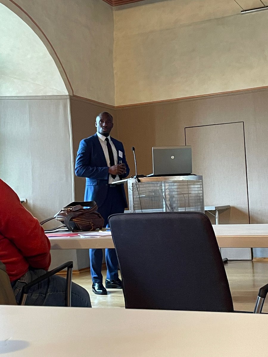 DrSamuelBolaji's tweet photo. Honoured to present my research on microbial adhesion and osteoblast interaction on Bioactive glass at the MMM Symposium. Grateful for insightful discussions with esteemed scientists Prof. Andrej Trampuz, Prof. Matthias Gunzer, and Prof. Henk Busscher. #RTG2723
#Bioactiveglass https://t.co/dhynLHv4E1