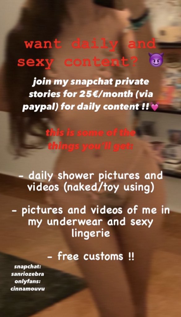 CinnamoUvU's tweet photo. you might consider joining my snap private storie 😳😳😳 my snap is sanriozebra #buyingcontent #sellingcontent #onlyfansespana #nsfw #nsfwtwt #nsfwonlyfans #Onlyfans_Girls #secretsellers #snapsessions https://t.co/0w4xLbfJ3p