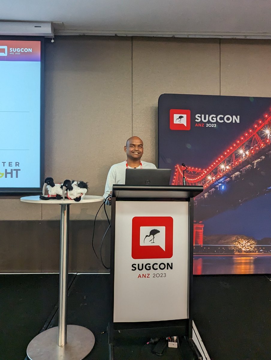 gwdt's tweet photo. May the webhook demo gods be with you @rajeshvsure #SUGCONANZ https://t.co/VRSIarCY4U