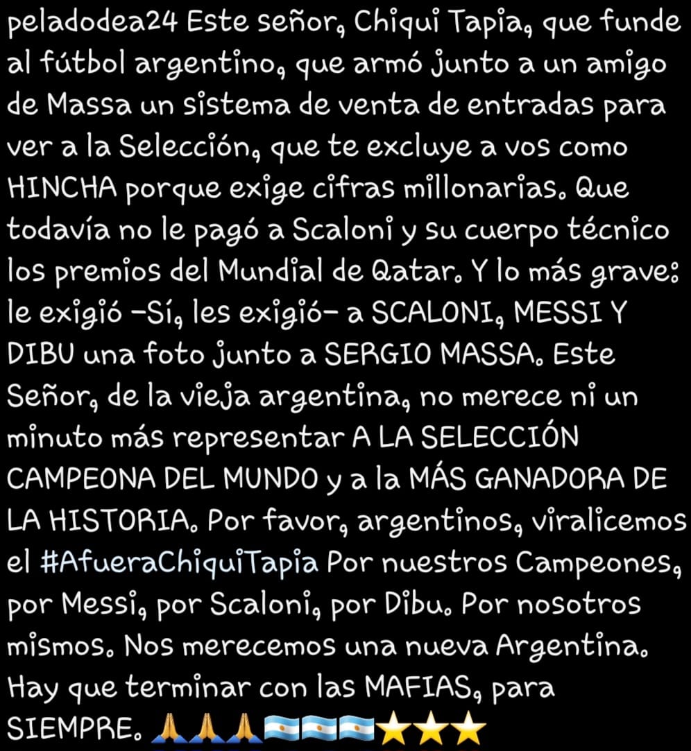 marcostablon's tweet photo. #AfueraChiquiTapia https://t.co/wJ6MQhQC3Y